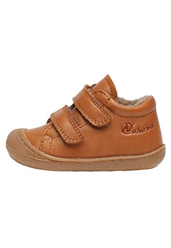 Naturino Cocoon VL-Lauflernschuhe aus Nappaleder mit Wollfutter, Cognac 18 von Naturino