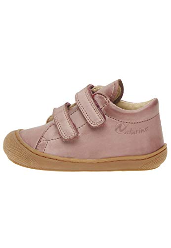 Naturino Cocoon VL-Lauflernschuhe aus Nappaleder, Altrosa 25 von Naturino