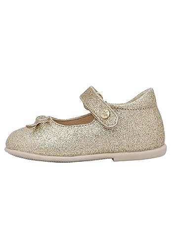 Naturino Ballet-Ballerinas aus glitzerndem Leder, Gold 29 von Naturino