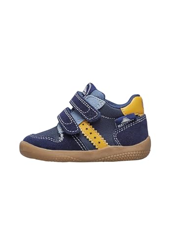 Naturino Barfußschuhe aus Leder und Stoff, Marineblau- 19 von Naturino