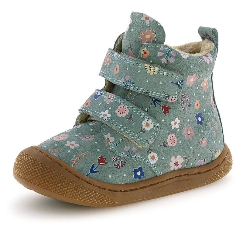 Naturino Bubble Wide Lauflernschuh Klettstiefel mit Wollfutter, Größenschablone zum Download von Naturino