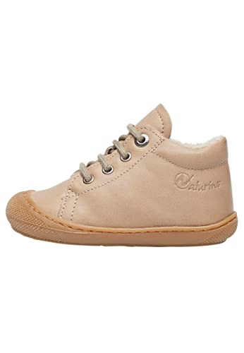 Naturino Cocoon-Lauflernschuhe aus Leder mit Wollfutter, Beige 17 von Naturino