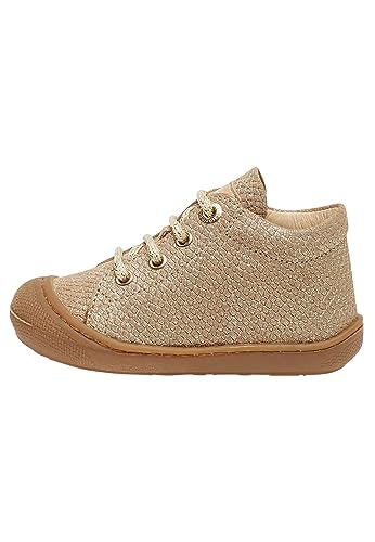 Naturino Cocoon-Lauflernschuhe aus Metallic-Veloursleder, Gold 23 von Naturino