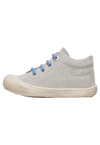 Naturino Cocoon-Lauflernschuhe aus Veloursleder-Grau, Grau-Blau 28 von Naturino