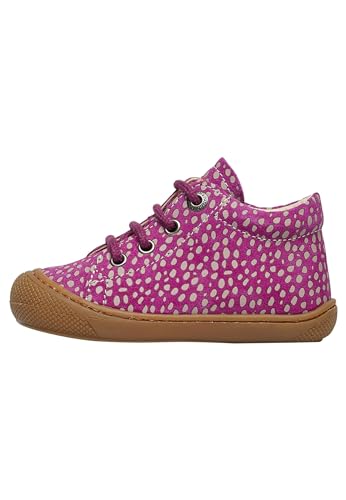 Naturino Cocoon-Lauflernschuhe aus Veloursleder mit Leoparden-Print, Fuchsie 24 von Naturino