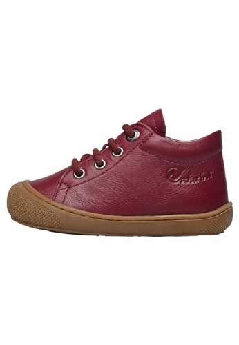 Naturino Cocoon-Lauflernschuhe aus gebürstetem Nappaleder Bordeaux 17 von Naturino