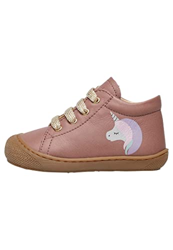 Naturino Cocoon Unicorn 2-Lauflernschuhe aus Leder Rosa 17 von Naturino