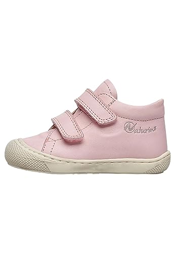 Naturino Cocoon VL-Lauflernschuhe aus Nappaleder, Rosa 23 von Naturino