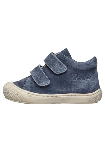 Naturino Cocoon VL-Lauflernschuhe aus ausgewaschenem Veloursleder, Marineblau 25 von Naturino