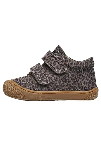 Naturino Cocoon VL-Lauflernschuhe aus Veloursleder mit Pony-Print, Anthrazit 17 von Naturino