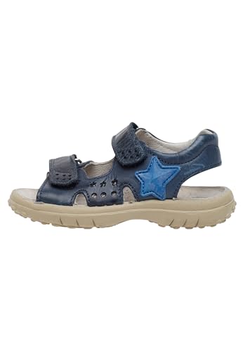 Naturino DOCK-Sandalen aus Leder mit Klettverschluss, blau 25 von Naturino