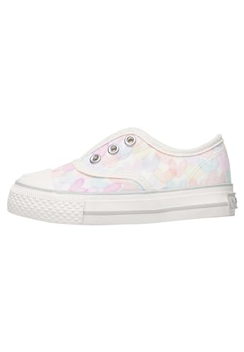 Naturino ELTAOR.-Sneakers aus Stoff mit Herz-Print-Weiß, Weiß-Rosa 25 von Naturino