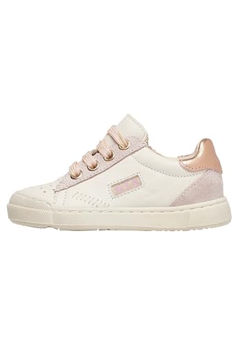 Naturino FALUK Zip-Sneakers aus Leder und Veloursleder-Creme, Puderrosa 23 von Naturino