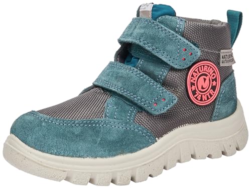 Naturino Geminae Low Wp Stiefelette, Mint Fuchsia Fluo, 23 EU von Naturino