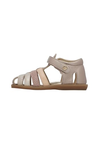 Naturino Halb geschlossene Sandalen aus Leder und Lackleder, Rosa-Platin 23 Naturino Halb geschlossene Sandalen aus Leder und Lackleder, Rosa-Platin 23 von Naturino