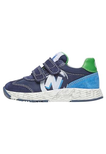 Naturino JESKO 2 VL.-Sneakers aus Veloursleder und technischem Gewebe, Marineblau 36 von Naturino