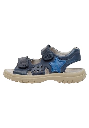 Naturino DOCK-Sandalen aus Leder mit Klettverschluss, blau 22 von Naturino