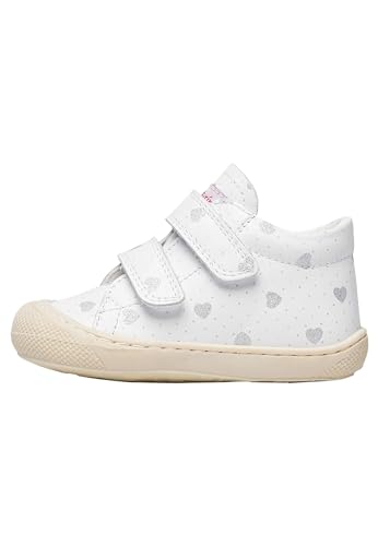 Naturino Cocoon VL-Lauflernschuhe aus Leder mit Herz-Print-Weiß, Weiß-Silber 17 Naturino Cocoon VL-Lauflernschuhe aus Leder mit Herz-Print-Weiß, Weiß-Silber 17 von Naturino