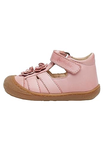 Naturino MAGGY-Halb geschlossenen Sandale mit applizierten Blüten, Rosa 18 von Naturino