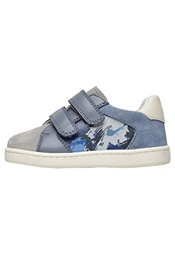 Naturino KOZUC VL-Sneakers aus Leder und Veloursleder-Marineblau, Marineblau 23 von Naturino