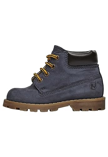 Naturino KEPI-Stiefeletten aus Nubukleder, Marineblau 21 von Naturino