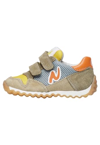 Naturino Kinder Low Sneaker Sammy 2 Mehrfarbig Leder-Textil-Mix, 11-Deutsch:26, Color:grau-Kombi von Naturino
