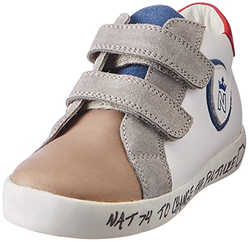 Naturino Korey 2 High Vl Gymnastikschuh, weiß grau, 20 EU von Naturino