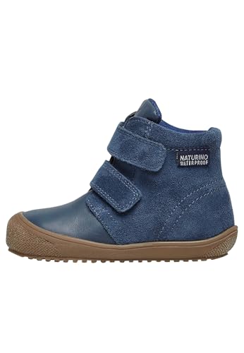 Naturino LEOTI 2 WP-Stiefeletten aus Leder und Veloursleder, blau 26 von Naturino