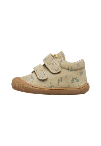 Naturino Lauflernschuhe aus Veloursleder, Beige-grau-Grun 19 von Naturino