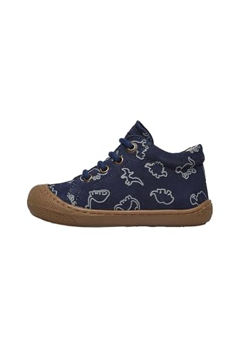 Naturino Lauflernschuhe aus Veloursleder mit Dinosaurier, Marineblau 19 von Naturino