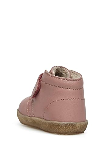 Falcotto Conte VL-Schuhe aus gebürstetem Nappaleder mit Klettverschluss Rosa 20 von Falcotto