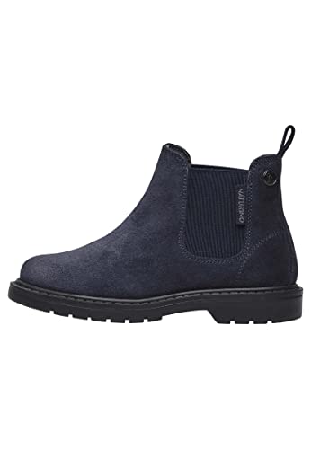 Naturino Piccadilly-Chelsea-Boots aus Veloursleder, blau 35 von Naturino