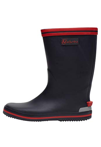 Naturino RAIN Boot., Unisex-Kinder Halbschaft Gummistiefel, Blau (Gomma BLEU-Rosso), 27 EU von Naturino