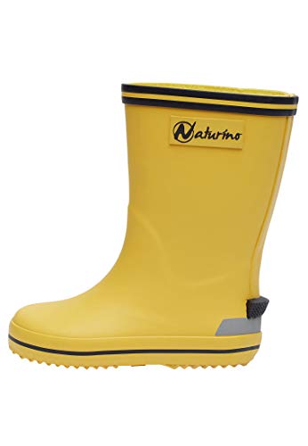 Naturino RAIN Boot., Unisex-Kinder Halbschaft Gummistiefel, Gelb (Gomma Giallo-BLEU), 30 EU von Naturino