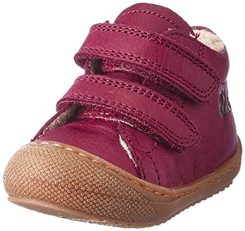 Naturino Racoon Vl Lauflernschuhe für erste Schritte mit Wollfutter, Berry Red, 21 EU von Naturino