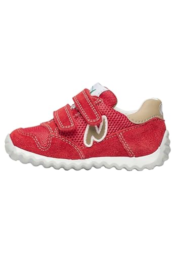 Naturino Sammy 2 VL.-Sneakers aus Leder und Stoff, Dunkelrot 32 von Naturino