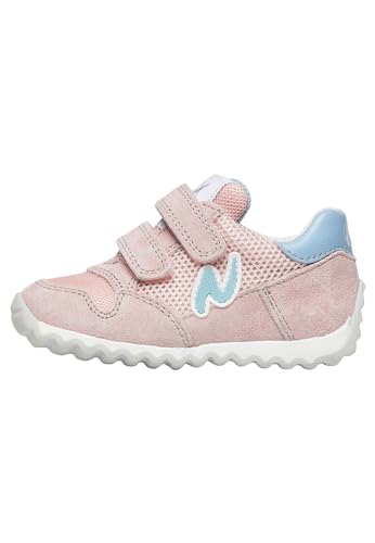 Naturino Sammy 2 VL.-Sneakers aus Leder und Stoff, Hellrosa 25 von Naturino