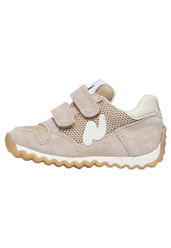 Naturino Sammy 2 VL.-Sneakers aus Leder und Stoff, Weiß-Beige 27 von Naturino