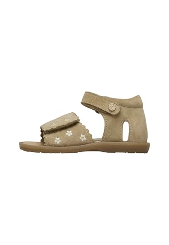 Naturino Sandalen aus Veloursleder mit Margeritenprint, Beige 21 von Naturino