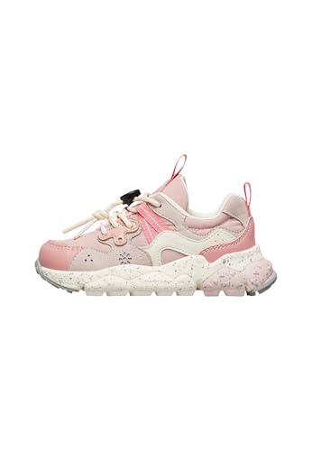 Naturino Sneaker aus Kunstleder und technischem Gewebe, Rosa-Taubengrau 28 von Naturino
