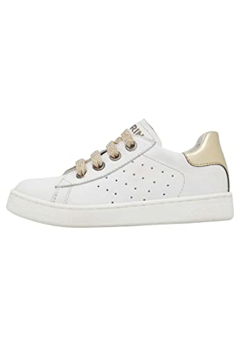 Naturino Sneakers aus Leder, Weiß-Platin 21 von Naturino
