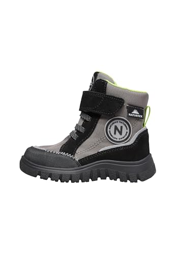 Naturino Stiefel aus Leder und Stoff, Anthrazit- 25 von Naturino