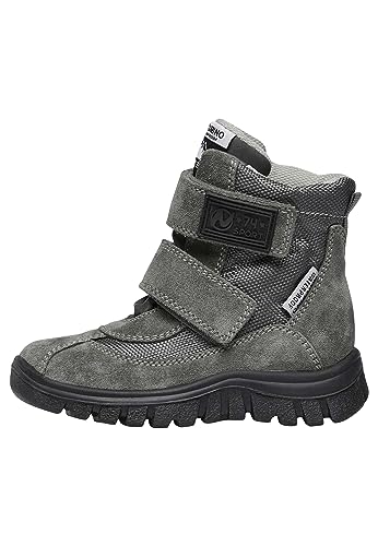 Naturino THORENS 2 WP-Stiefel aus Veloursleder und Stoff, Anthrazit 23 von Naturino