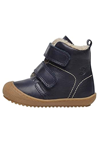 Naturino Bubble VL-Stiefeletten aus gefüttertem Nappaleder, Marineblau 18 von Naturino