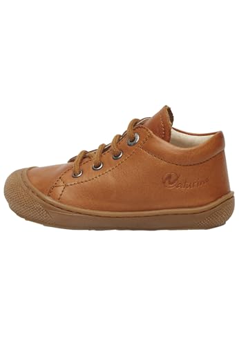 Naturino Cocoon-Lauflernschuhe aus Nappaleder, Cognac 17 von Naturino