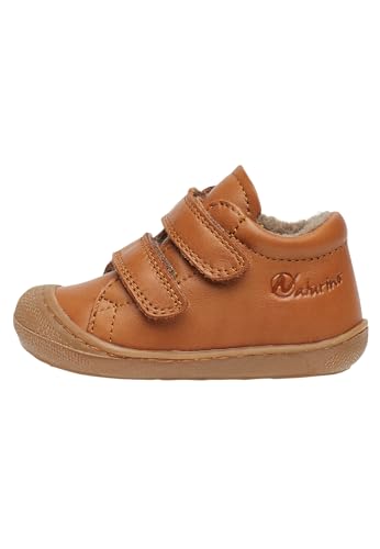 Naturino Cocoon VL-Lauflernschuhe aus Nappaleder mit Wollfutter, Cognac 17 von Naturino