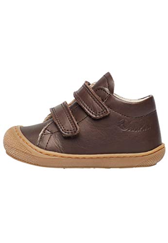 NATURINO Lauflernschuhe aus Nappaleder mit Wollfutter, Dunkelbraun 18 von NATURINO