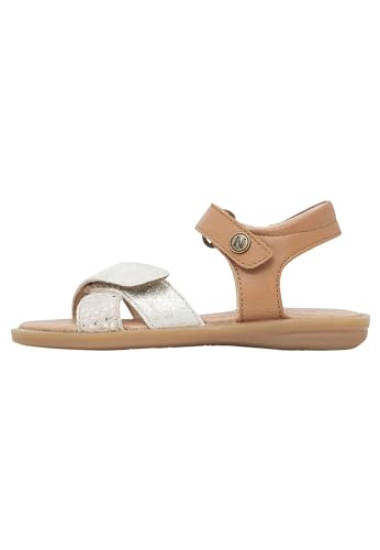 NATURINO WEEKO-Sandalen aus Leder und Veloursleder-Cognac, Cognac 31 von Naturino