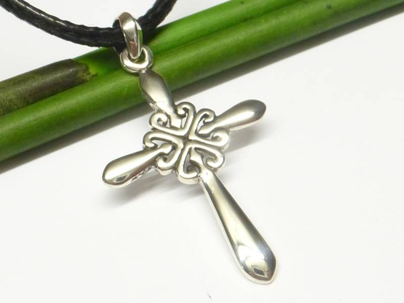 Anhänger Kreuz , Sterlingsilber Schmuck Schutzsymbol Unisex von NaturprodukteBG