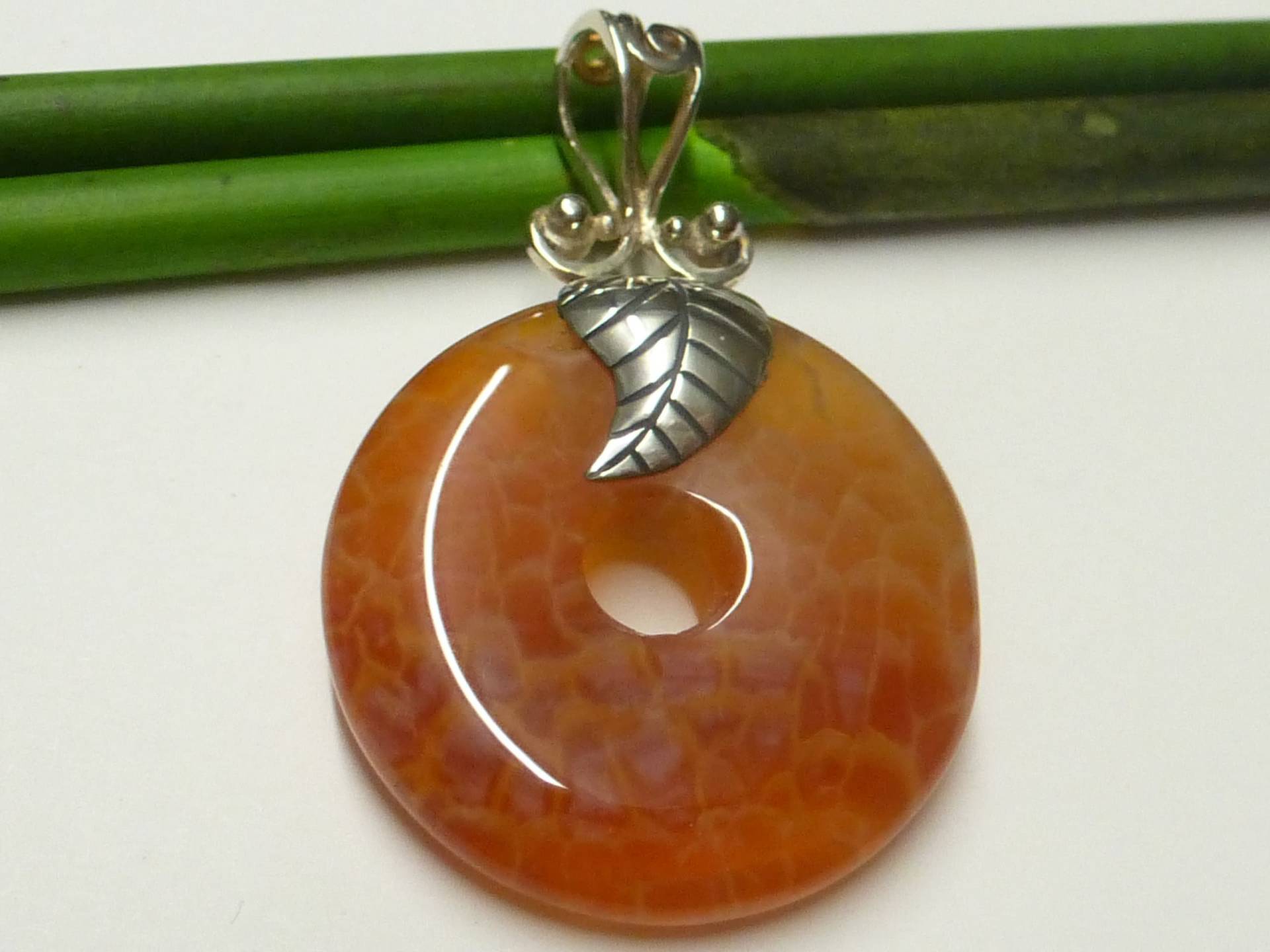 Anhänger Silber , Feuerachat Fassung Sterlingsilber Handarbeit Bali Schmuck Für Frauen von NaturprodukteBG